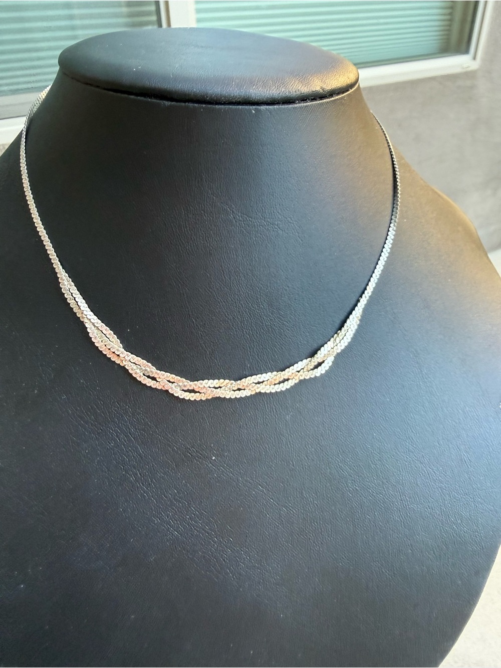 Vintage Sterling Silver 925 18” Flat S-Link Necklace | Classic Layering Chain